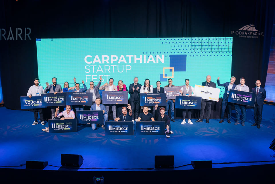 Zwycięzcy trzeciej edycji Carpathian Startup Fest. Fot. Tadeusz Poźniak