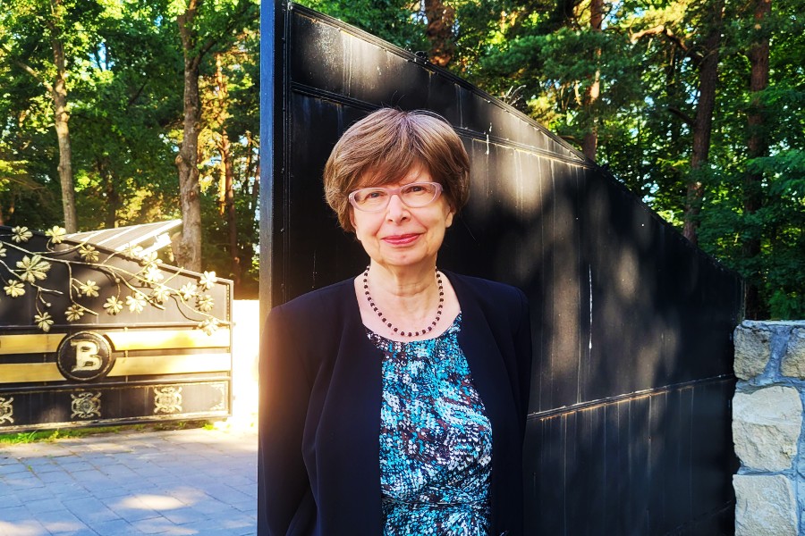 Ewa Siemaszko, podczas konferencji naukowej w 80. rocznicę Zbrodni Wołyńskiej, 7 lipca w Cieszanowie. Fot. Alina Bosak