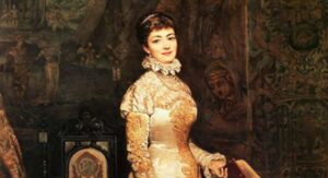 Portret Heleny Modrzejewskiej autorstwa Tadeusza Ajdukiewicza, 1880. Foto: Wikimedia Commons