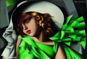 „Młoda dziewczyna w zielonej sukience”, 1930. Rep. BiznesiStyl