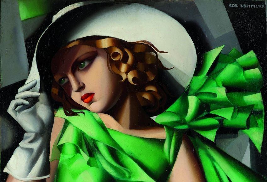 „Młoda dziewczyna w zielonej sukience”, 1930. Rep. BiznesiStyl