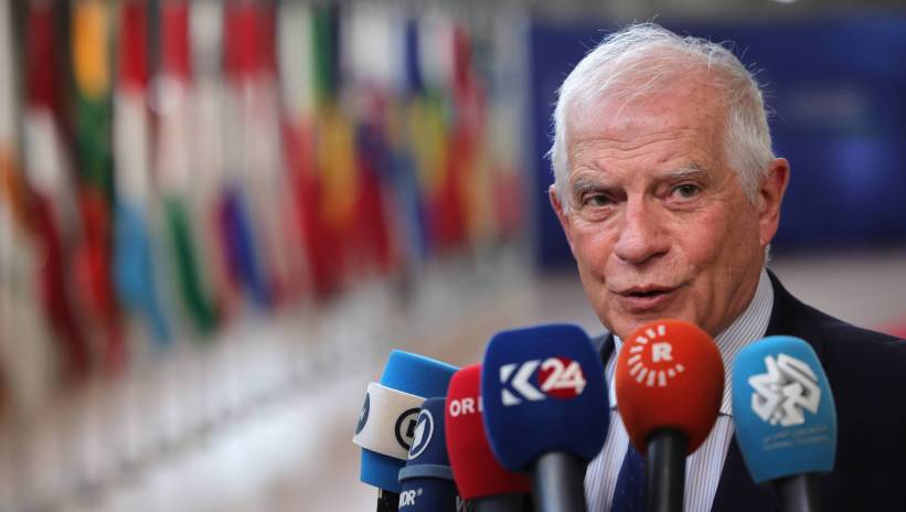 High Representative of the Union for Foreign Affairs and Security Policy Josep Borrell Fontelles arrives for a Special European Council in Brussels, Belgium, 01 February 2024. EU leaders gather in Brussels to discuss the mid-term revision of the EU's long-term budget for 2021-2027, including support to Ukraine. Fot. Fot. PAP/EPA/OLIVIER MATTHYS