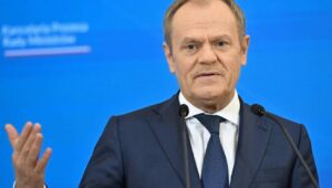 Fot. PAP/Radek Pietruszka
Warszawa, 19.03.2024. Premier Donald Tusk podczas konferencji prasowej po posiedzeniu rządu w siedzibie KPRM w Warszawie, 19 bm. (sko) PAP/Radek Pietruszka