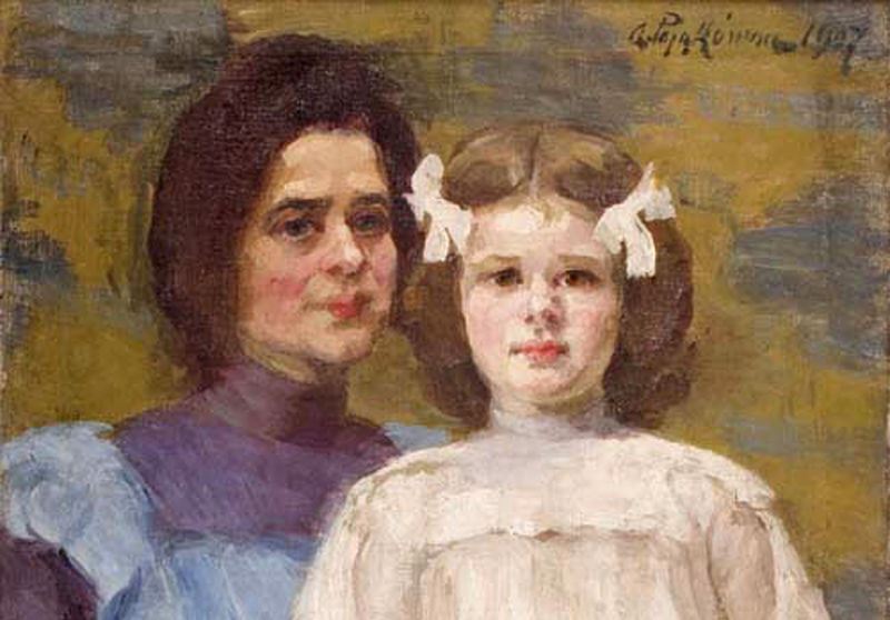 Aniela Pająkówna, Autoportret z córką | 1907, Muzeum Narodowe w Krakowie