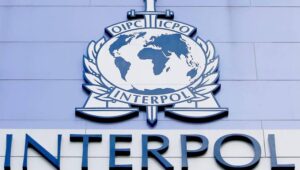 A file photo dated 14 April 2015 of the 'Interpol' on a facade of the Interpol Global Complex for Innovation building (IGCI) in Singapore. Media reports on 09 November 2015 state that Interpol - based in Lyon, France - is to lead a global investigation into an alleged international corruption scam involving athletes and officials. Interpol's announcement followed a news conference in which an independent commission set up by the World Anti-Doping Agency (WADA) published a damning report on the Russian athletics federation for the use of systematic doping.  Fot. PAP/EPA/WALLACE WOON