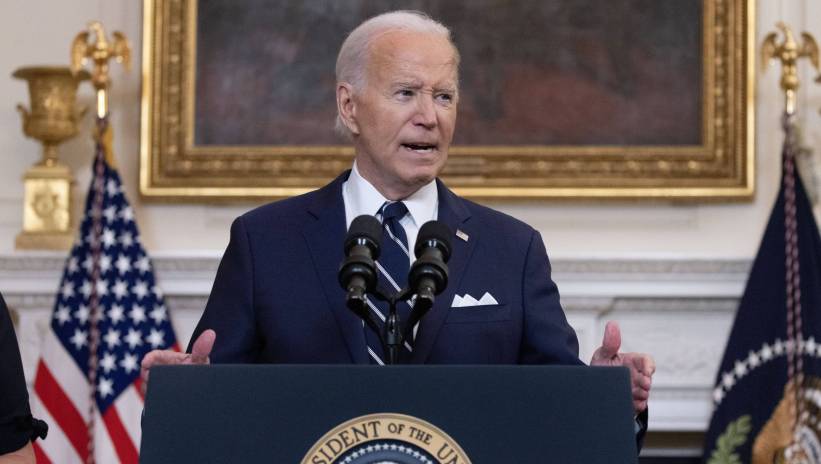 US President Joe Biden speaks on a prisoner swap with Russia in the State Dining Room of the White House in Washington, DC, USA, 01 August 2024. Russian American journalist Alsu Kurmasheva, the Wall Street Journal reporter Evan Gershkovich, former US Marine Paul Whelan and political dissident Vladimir Kara-Murza are being released as part of a deal with Russia in exchange for a Russian assassin convicted of murder in Germany and others imprisoned in the US and other countries. The exchange includes at least two dozen people, which is the biggest prisoner swap with the West since the Cold War. Fot. PAP/EPA/MICHAEL REYNOLDS