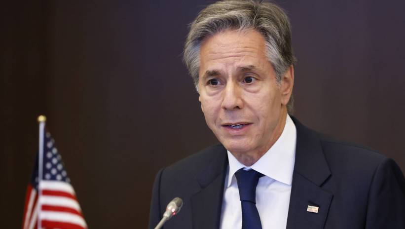 Antony Blinken, US secretary of state, speaks during the Quadrilateral Security Dialogue (Quad) ministerial meeting in Tokyo, Japan, 29 July 2024. Fot. PAP/EPA/KIYOSHI OTA / POOL