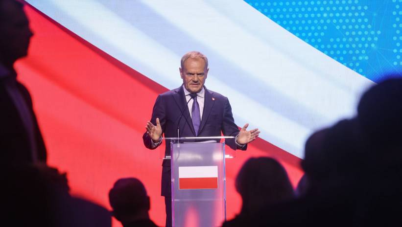 Fot. PAP/Leszek Szymański
Warszawa, 10.09.2024. Premier Donald Tusk przemawia na Naradzie Ambasadorów i Konsulów Generalnych RP w hotelu InterContinental w Warszawie, 10 bm. (ad) PAP/Leszek Szymański