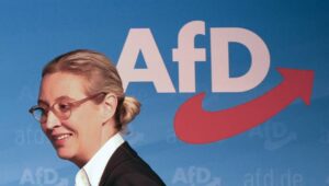 Alternative for Germany (AfD) right-wing political party deputy chairwoman Alice Weidel arrives for an AfD party press conference in Berlin, Germany, 02 September 2024. The far-right Alternative for Germany (AfD) has won first place in the state elections in Thuringia and is only just behind the CDU in second place in Saxony. Not since 1945 has a German far-right party been number one in an election. It is likely to be difficult to form a stable government in both federal states. The AfD is claiming to be in government, but the other parties are rejecting a coalition with it. Fot. PAP/EPA/Filip Singer