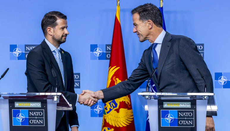 NATO Secretary General Mark Rutte with the President of Montenegro, Jakov Milatović