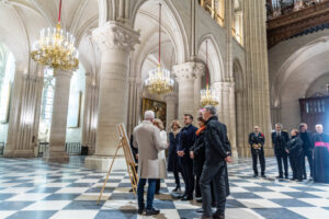 Katedra Notre Dame w Paryżu odbudowana po pożarze. Fot. PAP/EPA/POOL/Ch. Petit Teson