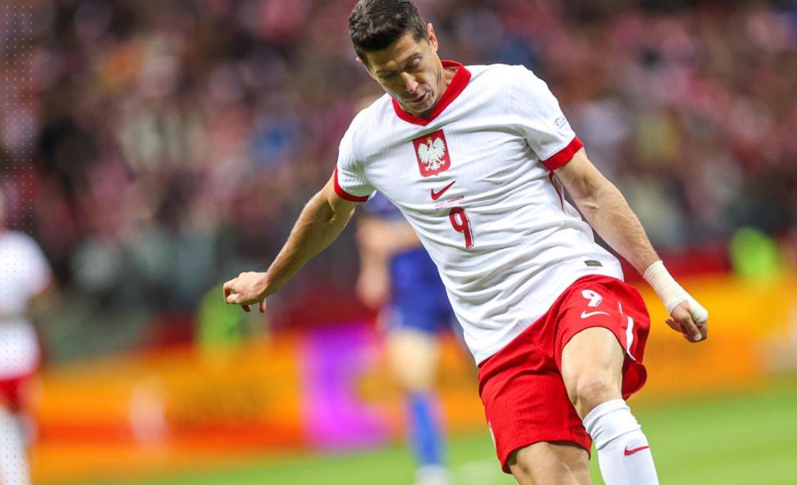 Foto: Robert Lewandowski / Źródło: Serwis prasowy PZPN