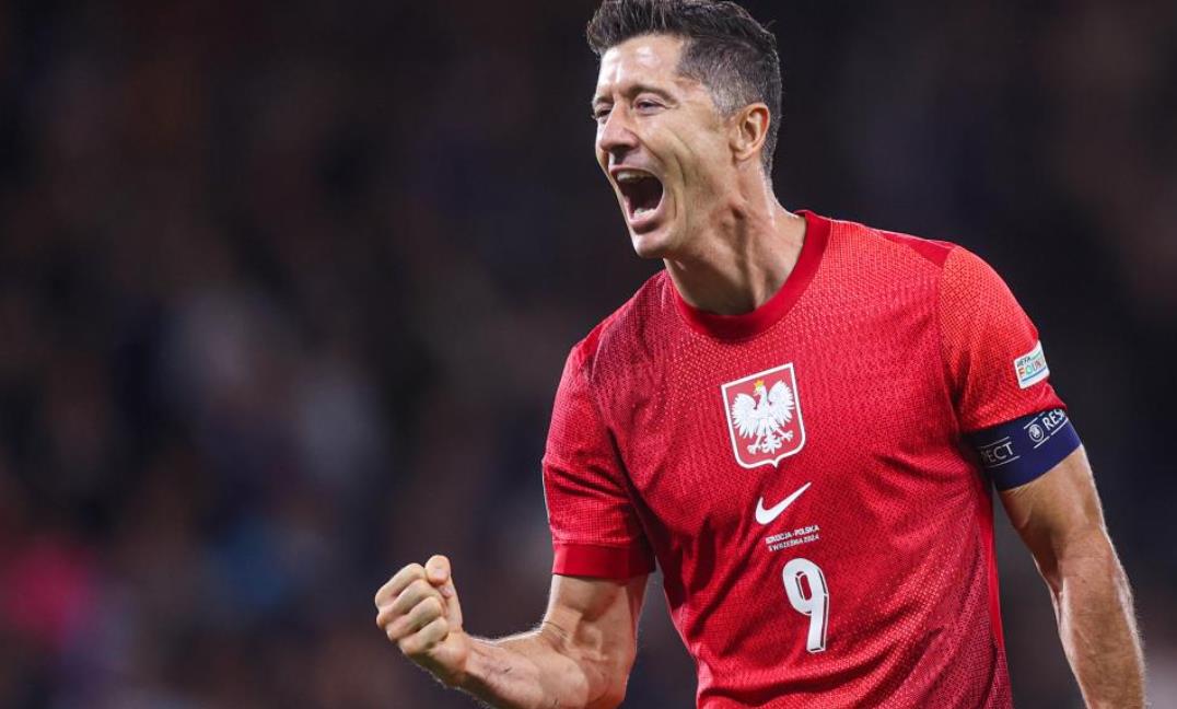 Foto: Robert Lewandowski / Źródło Serwis informacyjny PZPN