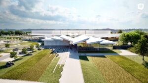 Foto: Zdjęcie z projektu zwycięskiej koncepcji aquaparku w Rzeszowie / Źródło: Serwis informacyjny Urzędu Miasta Rzeszowa