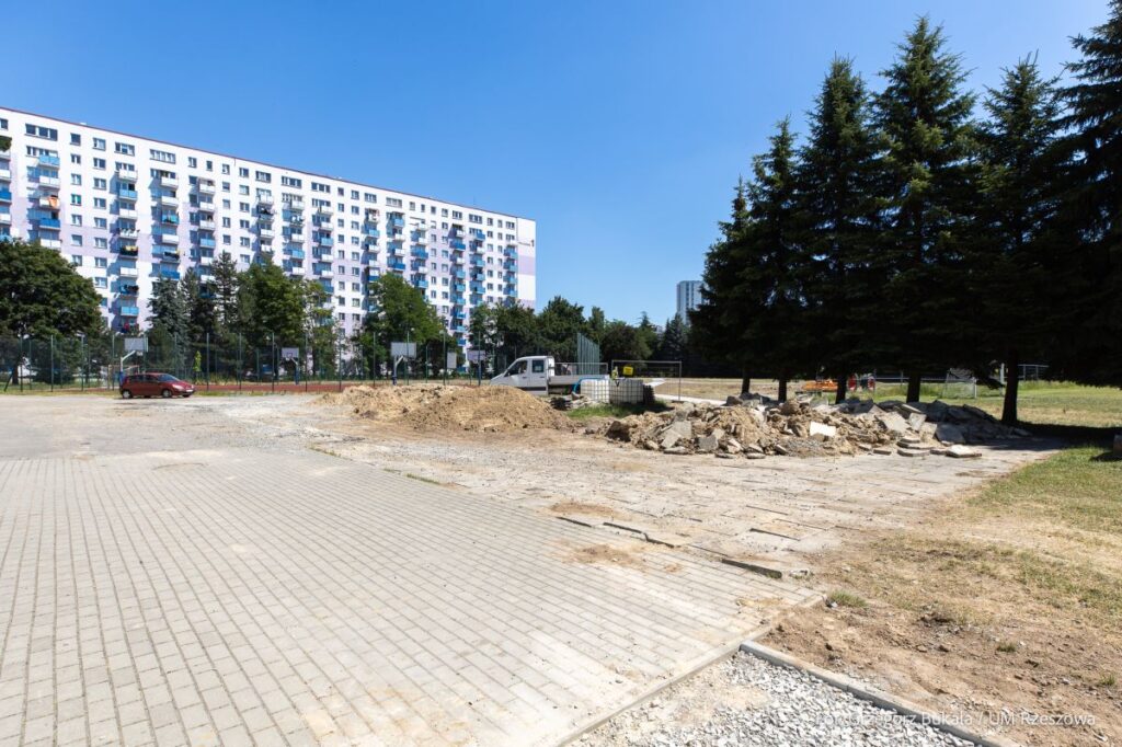 Foto: Zdjęcie terenu pod budowę miasteczka ruchu drogowego na rzeszowskim osiedlu Nowe Miasto, fot. Grzegorz Bukała, Urząd Miasta Rzeszowa