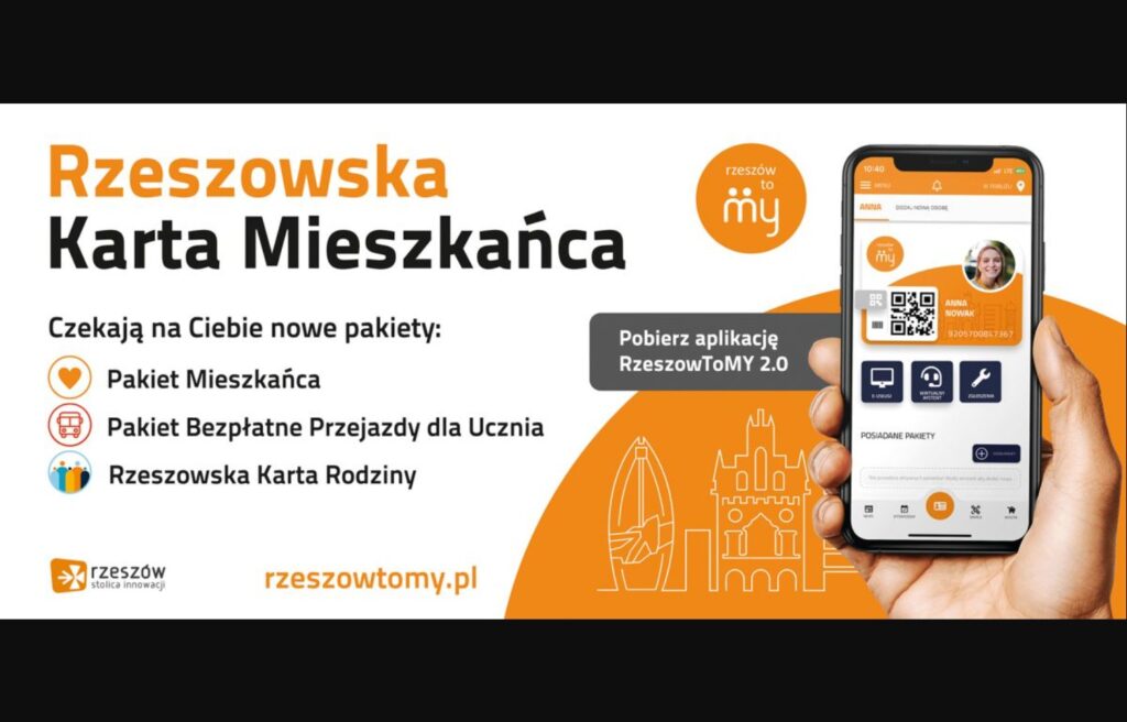 Grafika promująca nowe pakiety w aplikacji Rzeszowska Karta Mieszkańca / Źródło: Serwis informacyjny Urzędu Miasta Rzeszowa