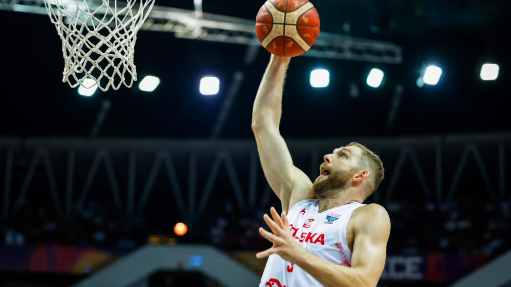Katowice 04.09.2025 
SPORT KOSZYKOWKA KOSZKADRA REPREZENTACJA POLSKI MECZ EUROBASKET 2025 MISTRZOSTWA EUROPY
 - - -  MEN BASKETBALL POLISH NATIONAL TEAM EUROBASKET 2025 EUROPEAN CHAMPIONSHIP GAME
NZ Michal Sokolowski , 
FOT. WOJCIECH FIGURSKI / 400mm.pl