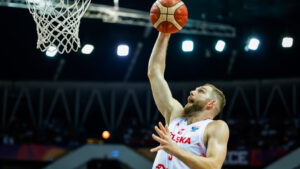 Katowice 04.09.2025 
SPORT KOSZYKOWKA KOSZKADRA REPREZENTACJA POLSKI MECZ EUROBASKET 2025 MISTRZOSTWA EUROPY
 - - -  MEN BASKETBALL POLISH NATIONAL TEAM EUROBASKET 2025 EUROPEAN CHAMPIONSHIP GAME
NZ Michal Sokolowski , 
FOT. WOJCIECH FIGURSKI / 400mm.pl