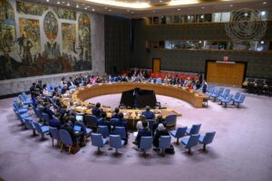 Foto: Nadzwyczajne posiedzenie Rady Bezpieczeństwa ONZ na wniosek Polski / Evan Schneider/ONZ (1), Loey Felipe/ONZ (2) / Źródło: Ministerstwo Spraw Zagranicznych