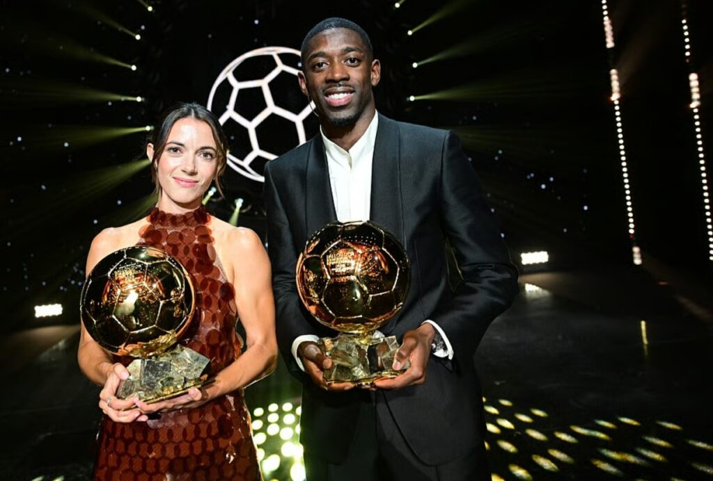 Foto: Aitana Bonmatí i Ousmane Dembélé zdobyli Złotą Piłkę 2025.
EKIPA