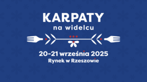 Grafika wydarzenia promująca Karpaty na Widelcu w Rzeszowie