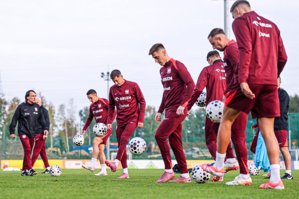 Foto - Trening Reprezentacji Polski przed meczem sparingowym z Nową Zelandią / Źródło: serwis informacyjny PZPN