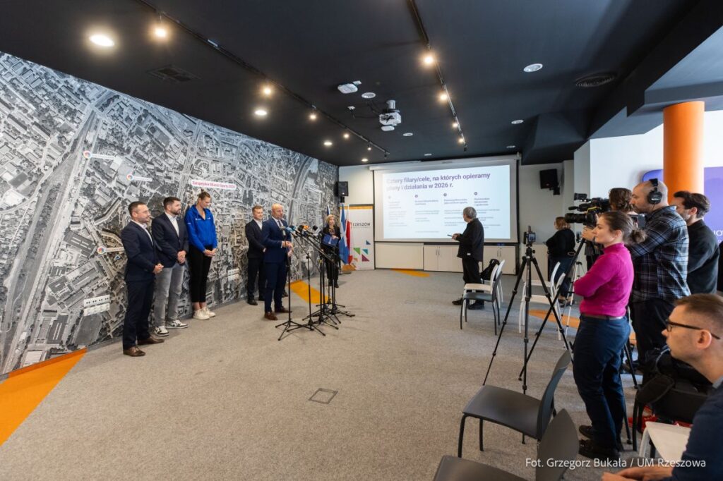 Konferencja dotycząca Europejskiego Miasta Sportu, fot. Grzegorz Bukała / Urząd Miasta Rzeszowa