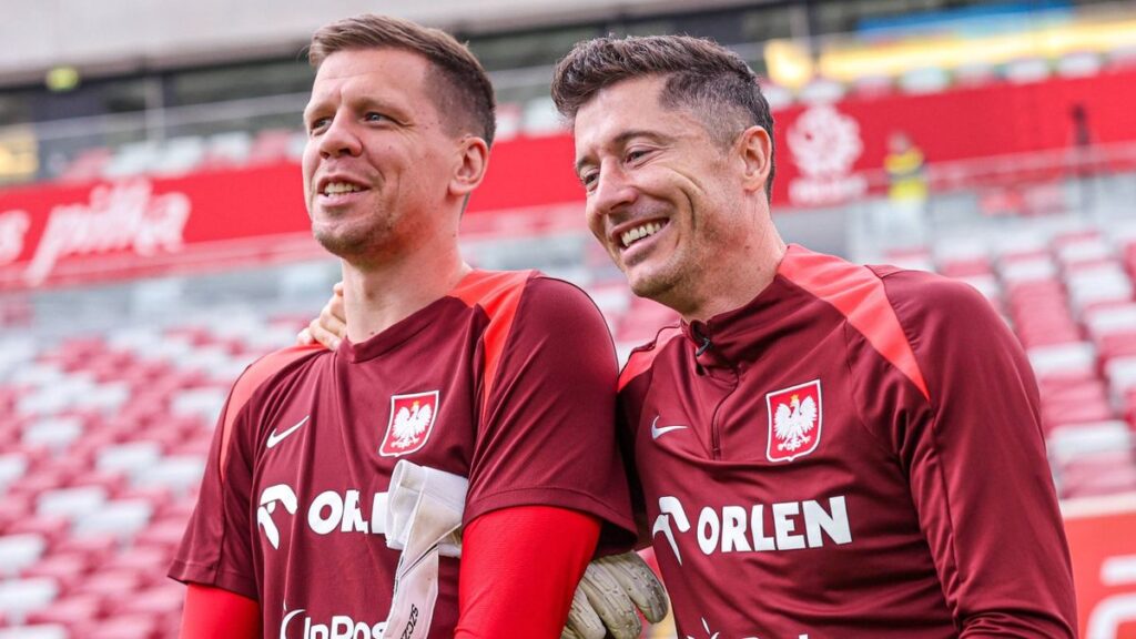Wojciech Szczęsny i Robert Lewandowski