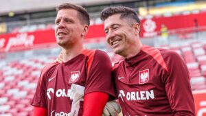 Wojciech Szczęsny i Robert Lewandowski