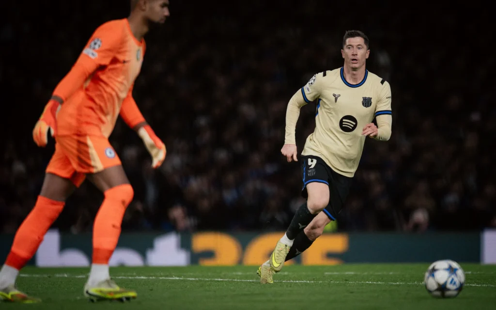 Foto: Robert Lewandowski /  Źródło: Serwis informacyjny FC Barcelona