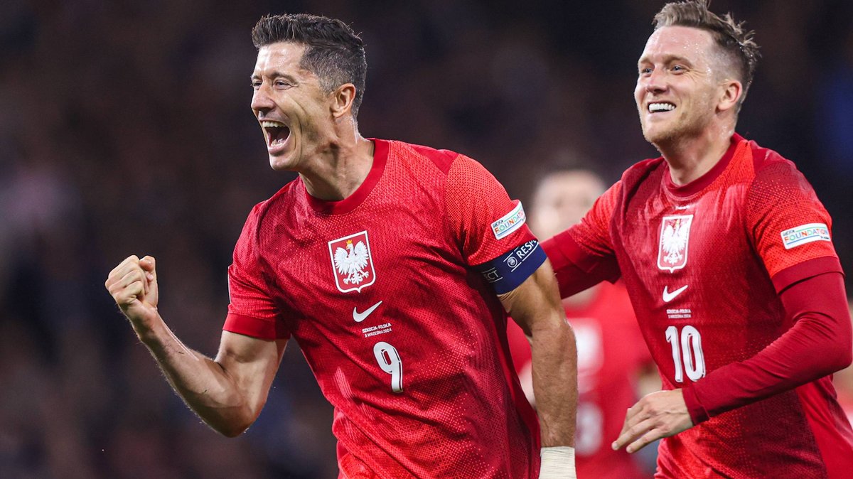 Foto: Robert Lewandowski i Piotr Zieliński / Źródło: Serwis informacyjny PZPN