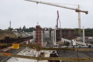 Foto - zdjęcie z terenu rozbudowy oczyszczalni ścieków w Rzeszowie, fot. MPWIK