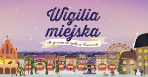 Grafika promująca Wigilię Miejską 2025