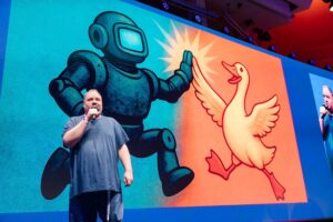 Konrad Latkowski, founder RIFFSEC, zdobywca II nagrody w kategorii Puls UP na Carpathian Startup Fest 2025. Fot. Tadeusz Poźniak/RARR S.A.