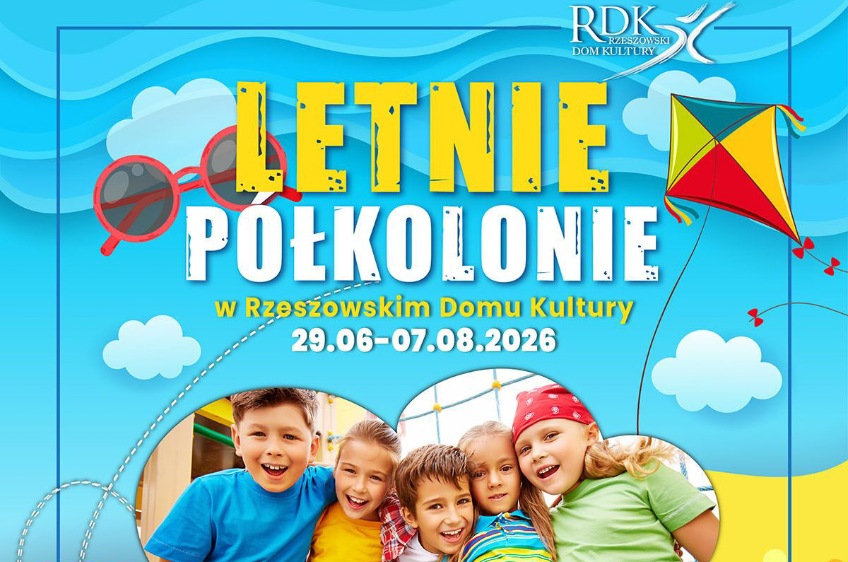 Grafika - plakat promujący półkolonie