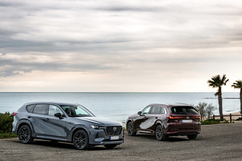 Foto: Mazda CX-60 i Mazda CX-80 / Źródło: PORTAL PRASOWY MAZDA POLSKA