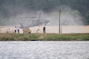Foto: Pożar lasów w powiecie biłgorajskim / Źródło: Ministerstwo Spraw Wewnętrznych i Administracji