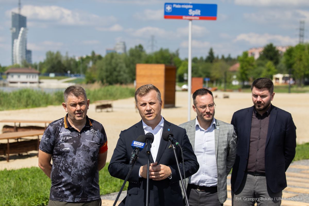 Foto: konferencja prasowa Triathlon Rzeszów 2026 r., fot. Grzegorz Bukała, Urząd Miasta Rzeszowa