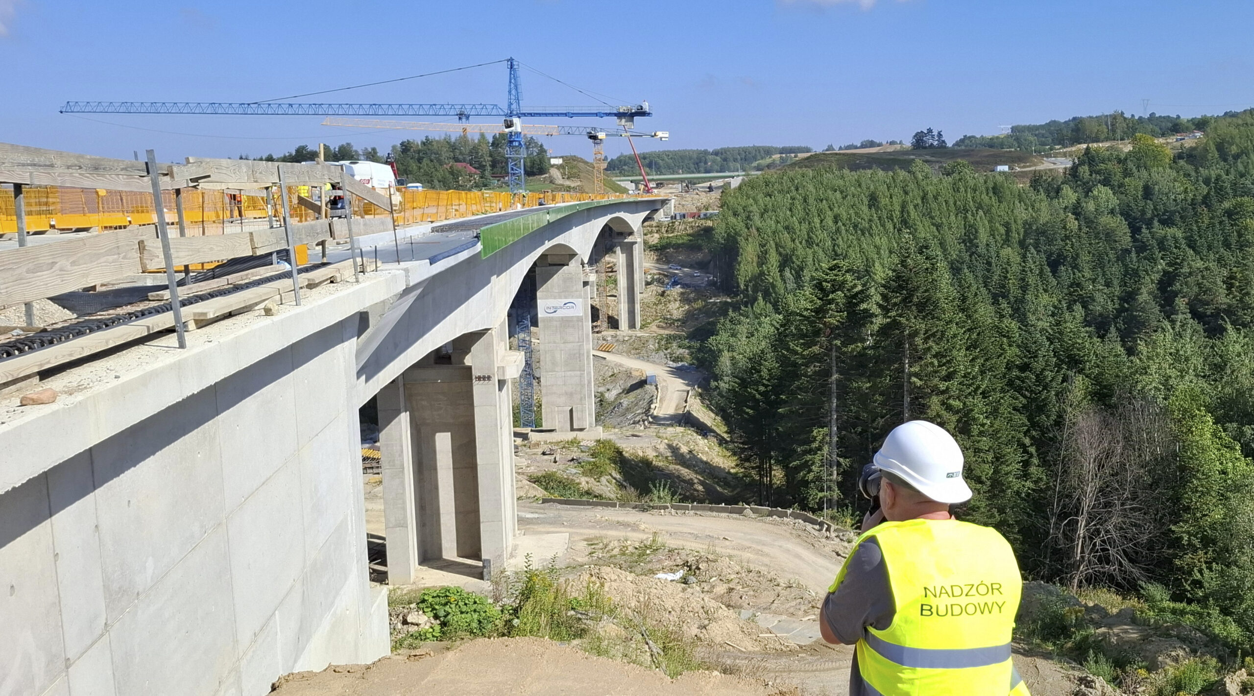 Dziennikarze na budowie S19 / Źródło: Generalna Dyrekcja Dróg Krajowych i Autostrad - Oddział Rzeszów