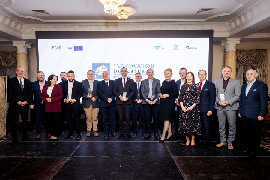 Nagrodzeni i wyróżnieni w konkursie Innowator Podkarpacia 2026. Fot. Tadeusz Poźniak/RARR